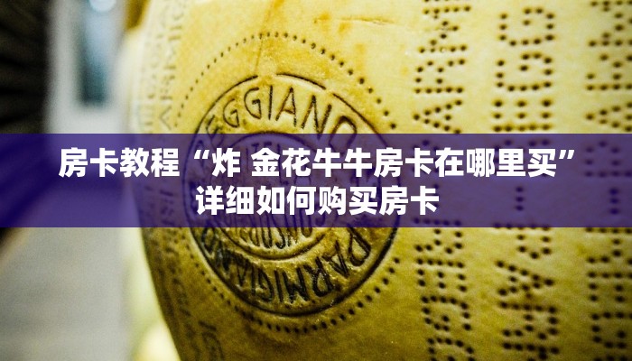 房卡教程“炸 金花牛牛房卡在哪里买”详细如何购买房卡