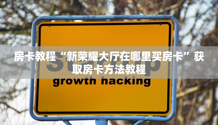 房卡教程“新荣耀大厅在哪里买房卡”获取房卡方法教程