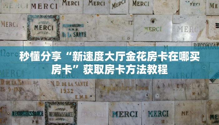 秒懂分享“新速度大厅金花房卡在哪买房卡”获取房卡方法教程